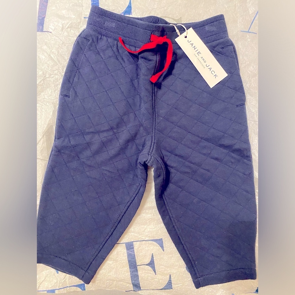 Janie and Jack drawstring pants. 12-18 months. NWT
